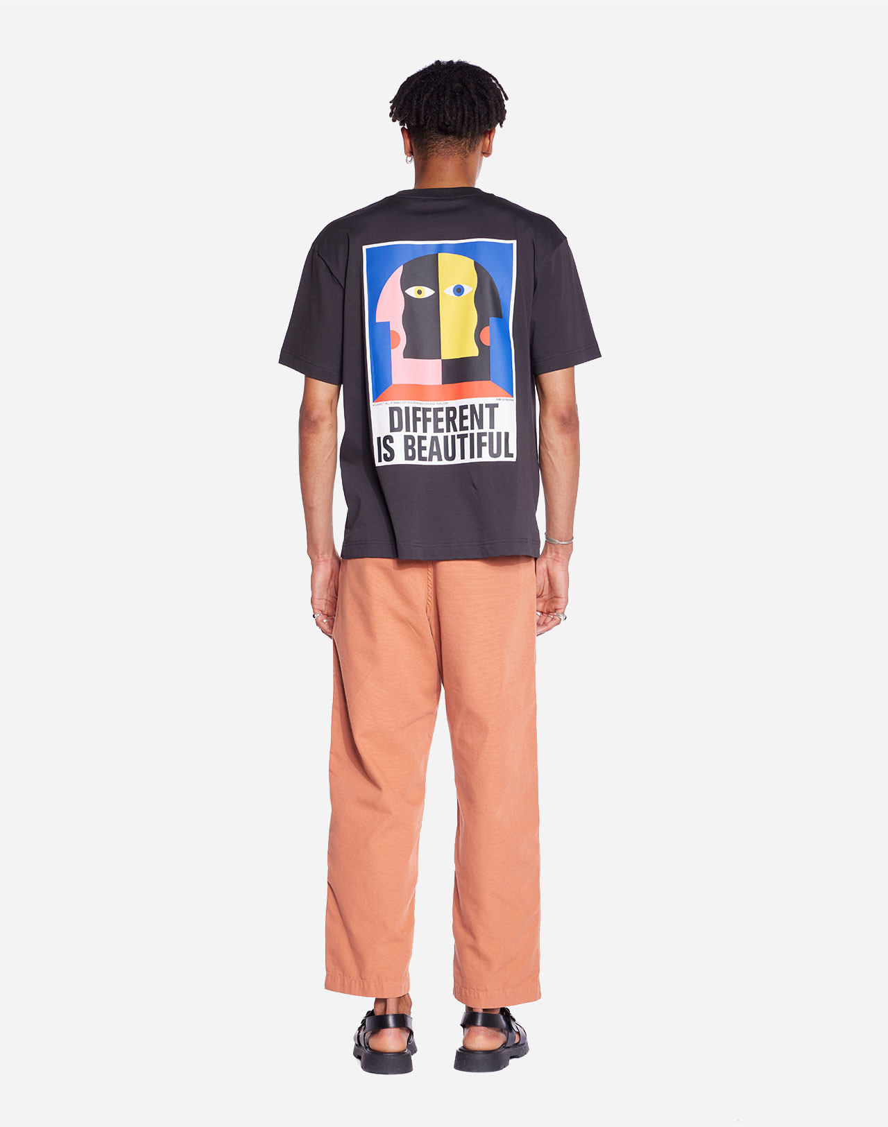 t shirt different noir