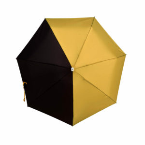 Mini parapluie bicolore jaune antique noir VERLAINE