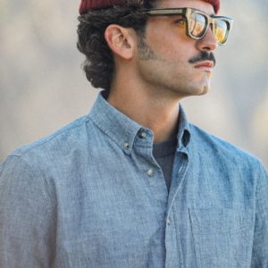 Chemiseretrofitchambray x crop center