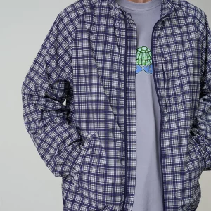 Gramicci GSM J NAVYCHECK mens jacket M jpg