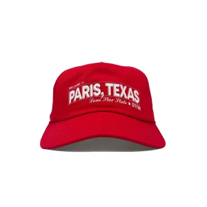 VISIT CAP HAT PARIS TEXAS RED
