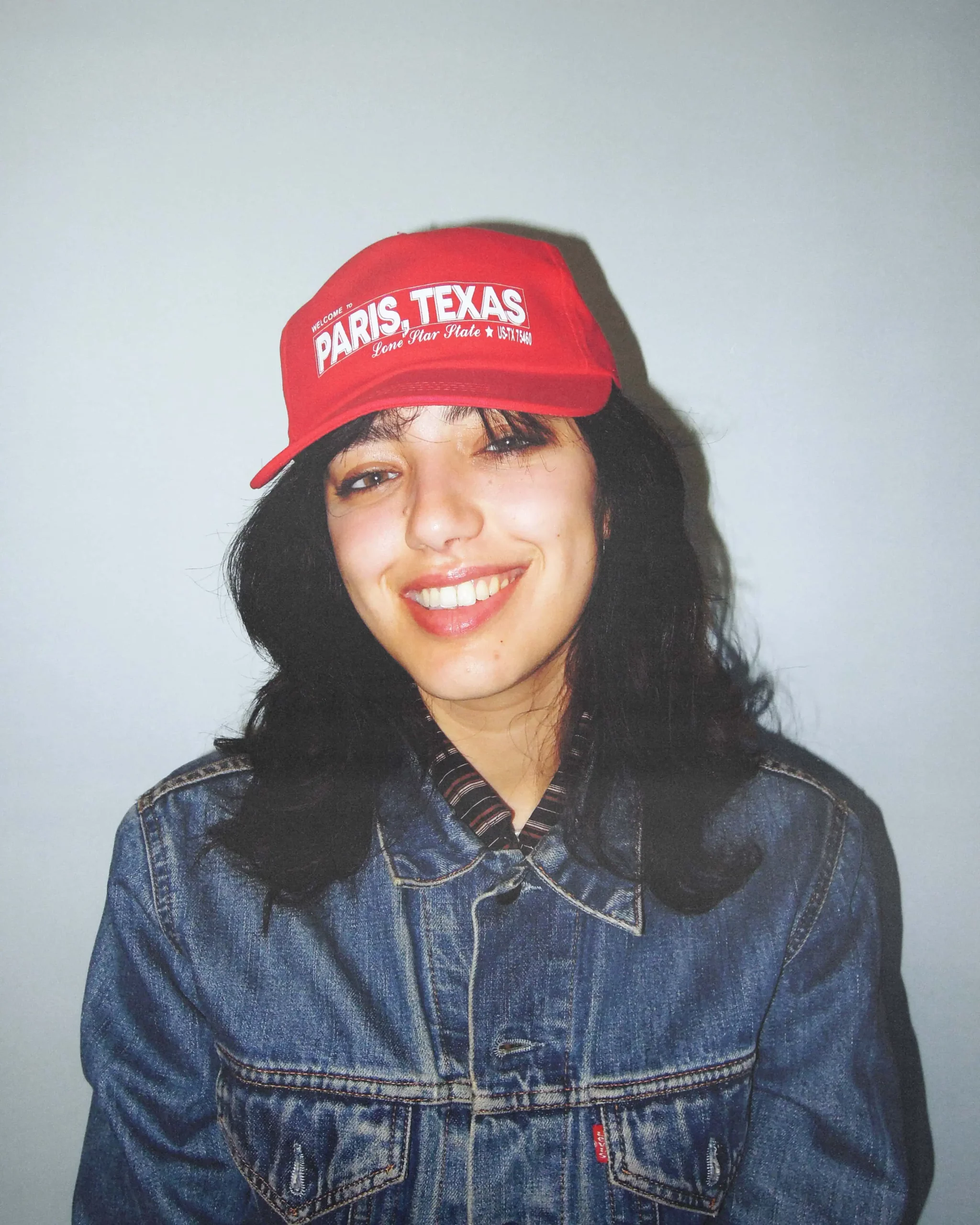 VISIT CAP HAT PARIS TEXAS RED