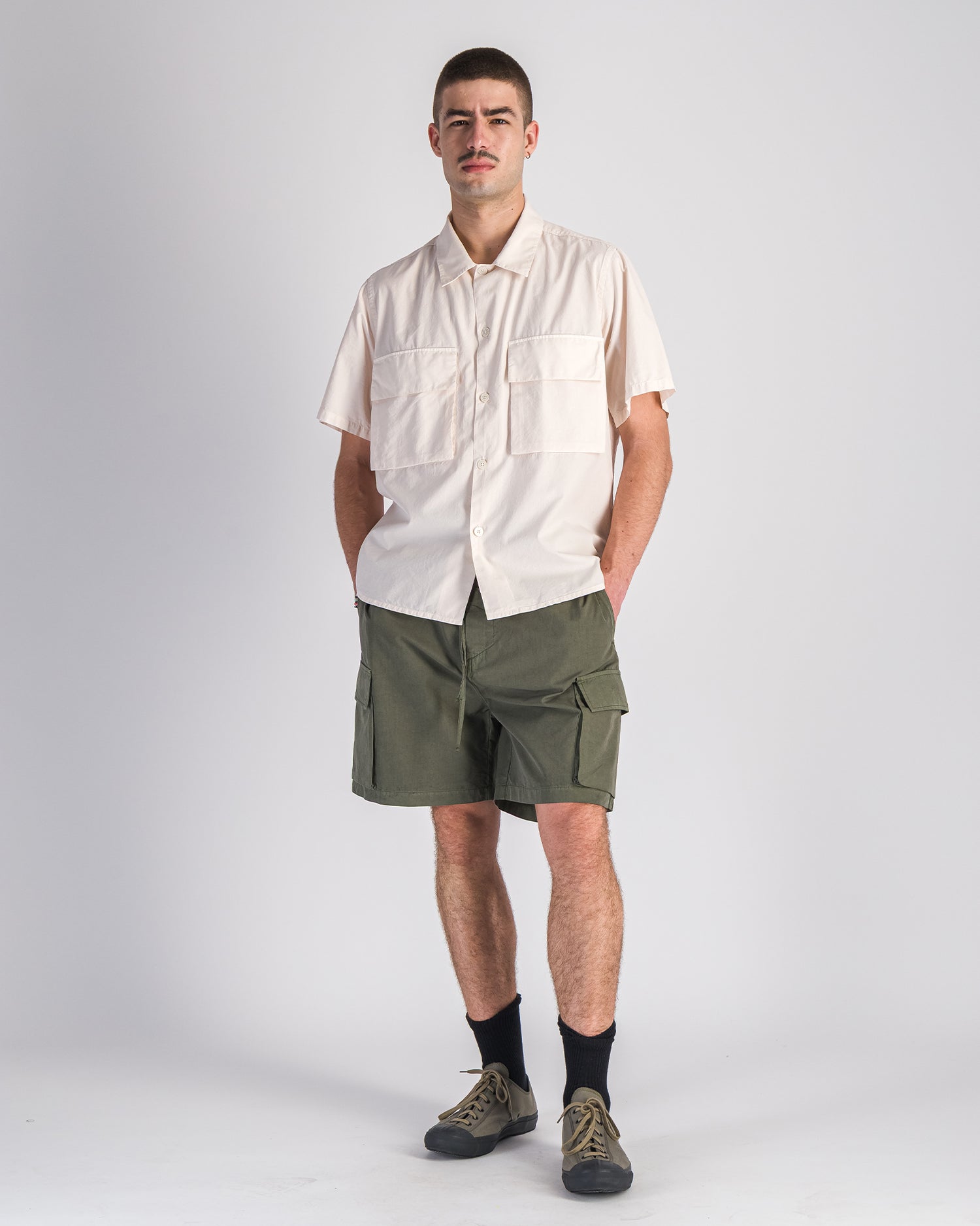 parages cargo short kaki