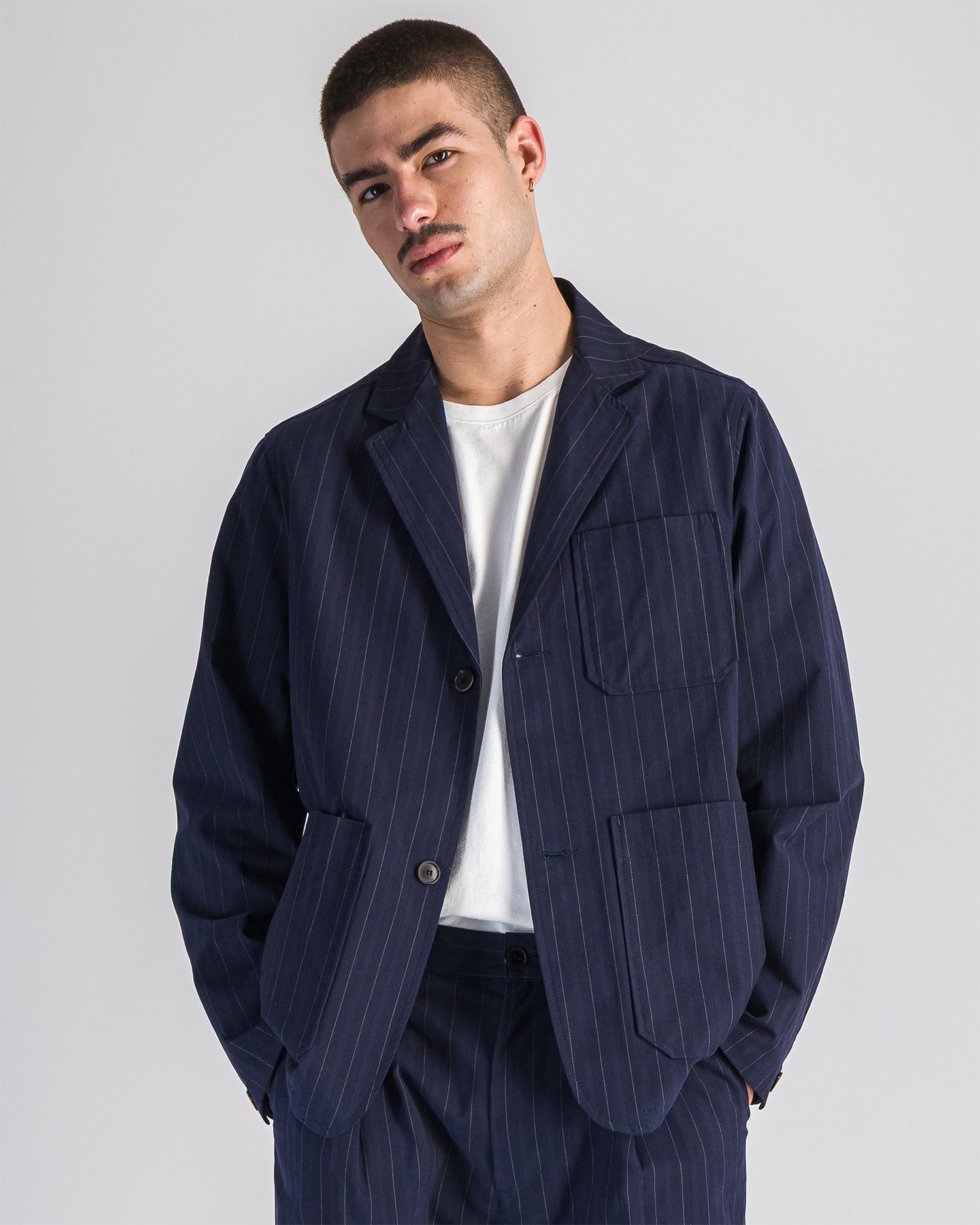 parages donati veste rayures marine