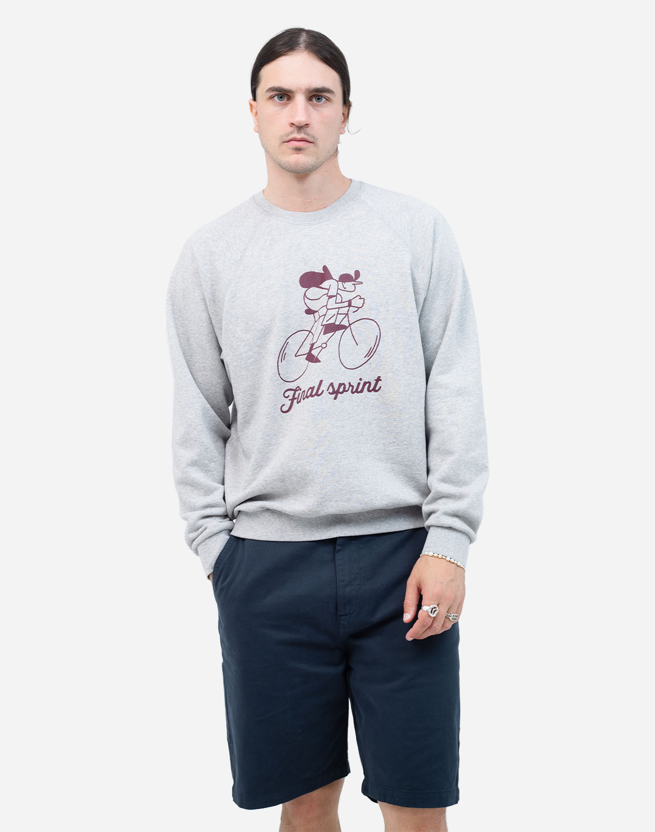 sweat sprint gris chine