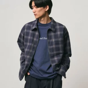Gramicci GFM J NAVYSHADOWPLAID unisex top M jpg