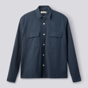 LUNAR RELAXED FIT TEXTURED OVERSHIRT NAVY bbab d e ab cdaed jpg