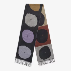 Woven Scarf Earth Bubbles F jpg