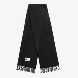 Woven Scarf True Black F jpg