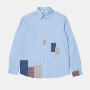 MEET GRID SHIRT PLAIN STEEL A x jpg