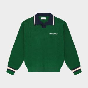 V neck Polo Green