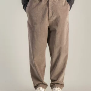 pantalon elastique velours nomad cord beige parages jpg