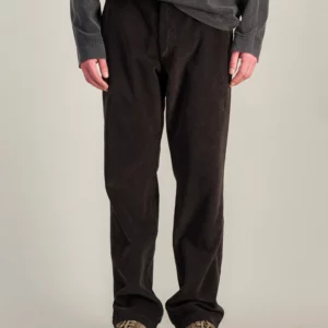 pantalon velours dock cord marron parages jpg